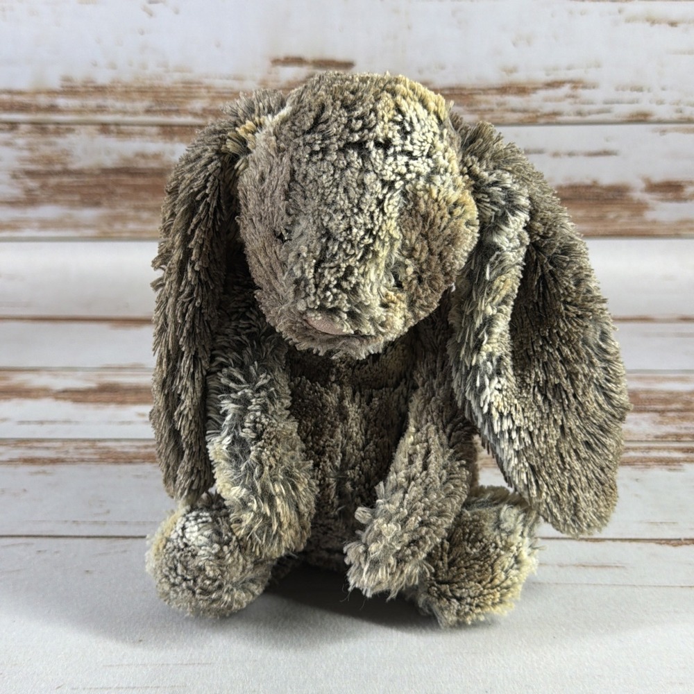 Jellycat Bashful Babe Woodland Bunny Stuffed Animal Medium 12" Brown